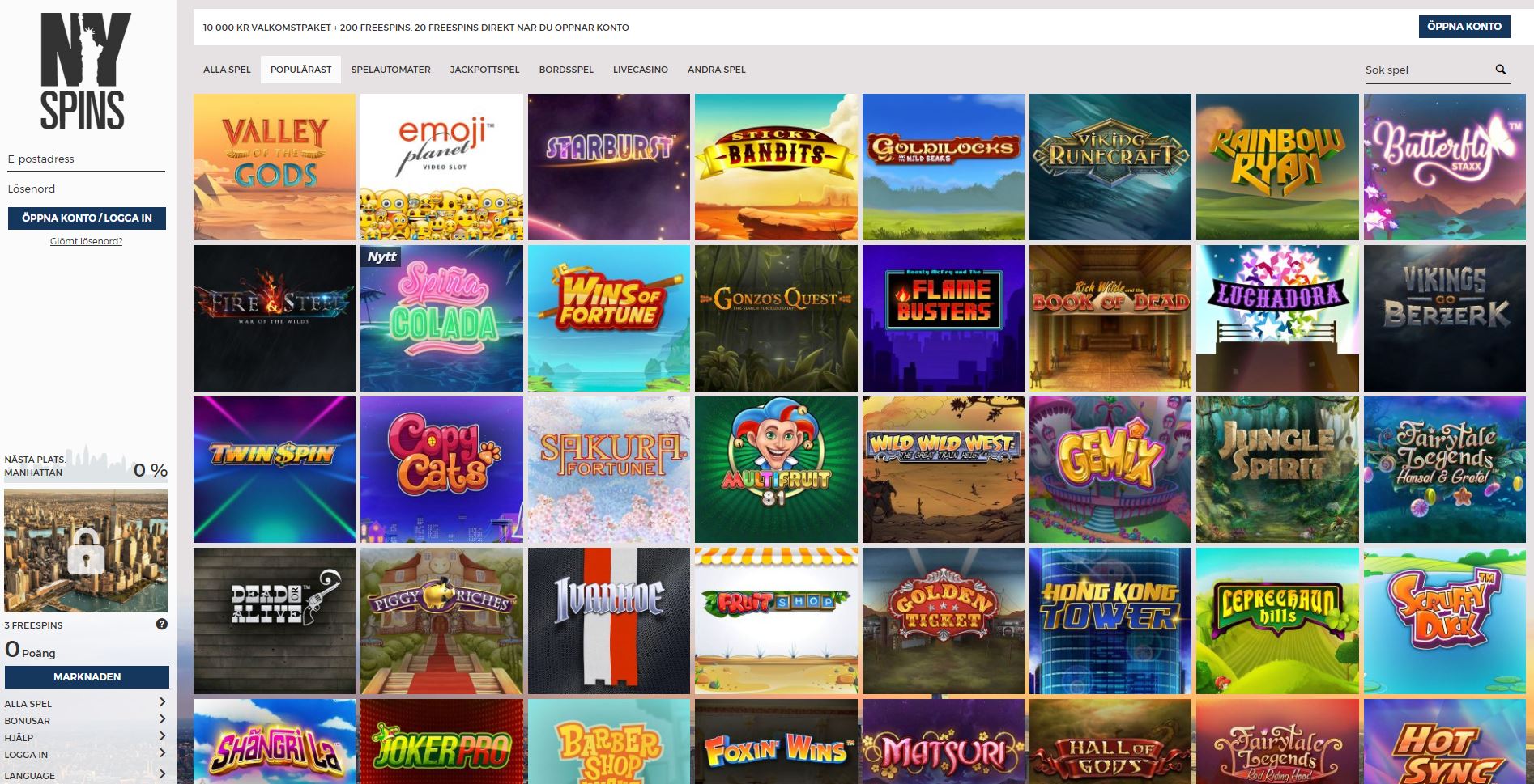 Allt om casino