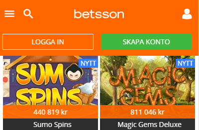 Betsson jackpottar
