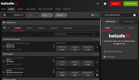 Betsafe odds