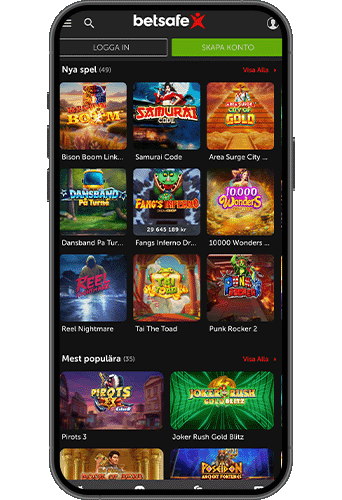 Betsafe Casino på mobilen