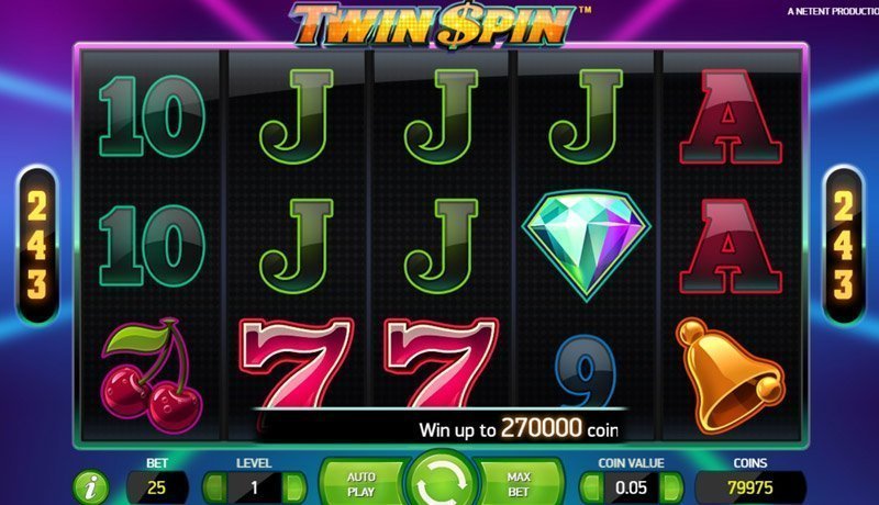 Spelplan Twin spin slot