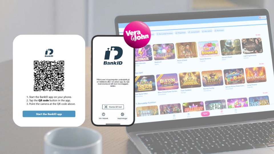 Vera John casino login med BankID