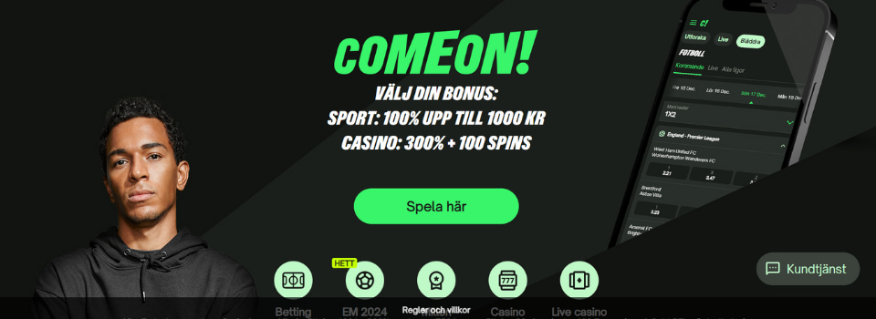 ComeOn Casino bonus