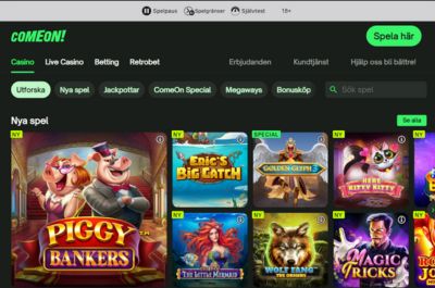 comeon casino spel