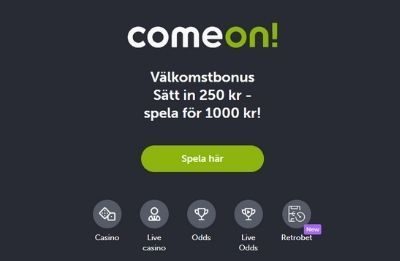 Comeon bonus
