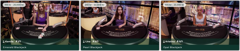 Live Casino på Mr Green.