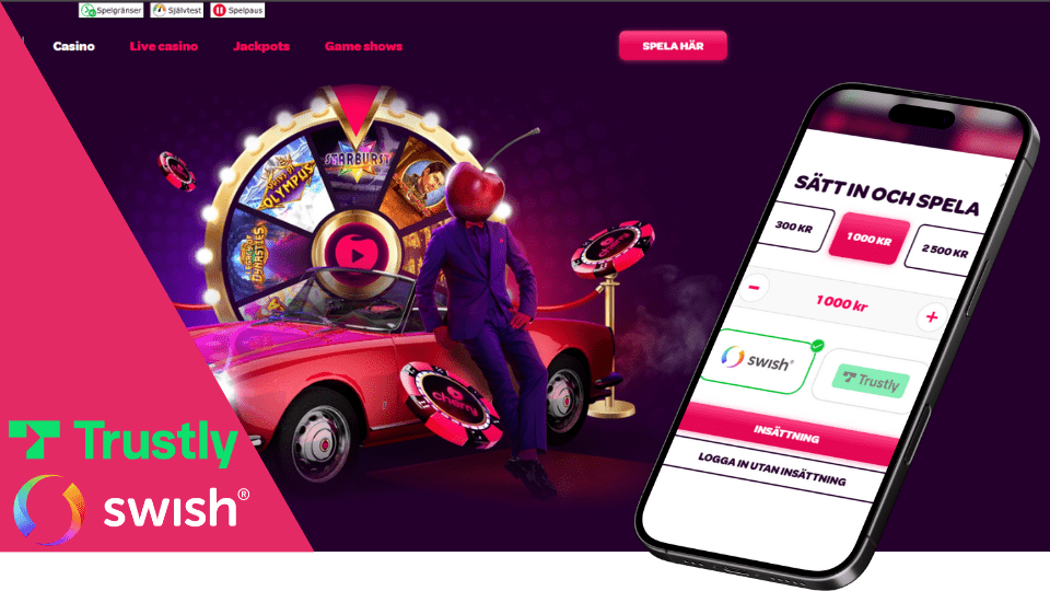 cherry casino insättning och uttagsmetoder