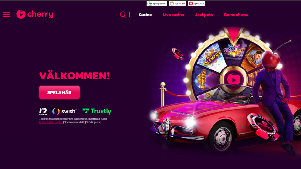 cherry casino startsida