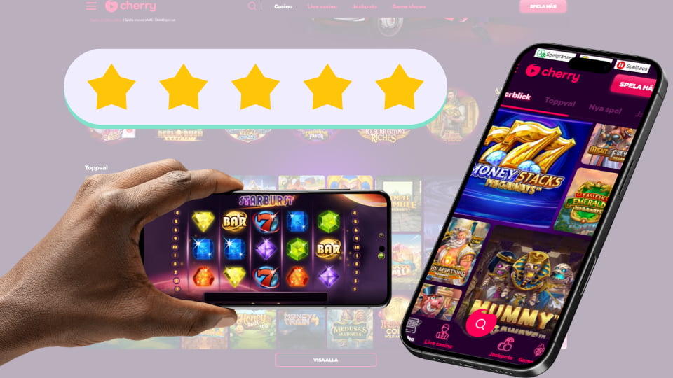 cherry casinos mobilcasino får bästa betyg