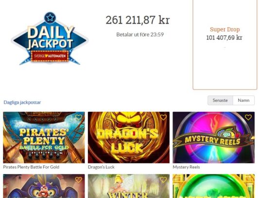 SverigeAutomaten Jackpot