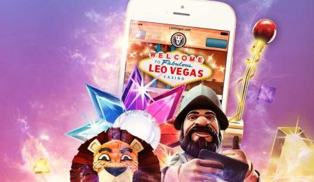 LeoVegas app på mobil