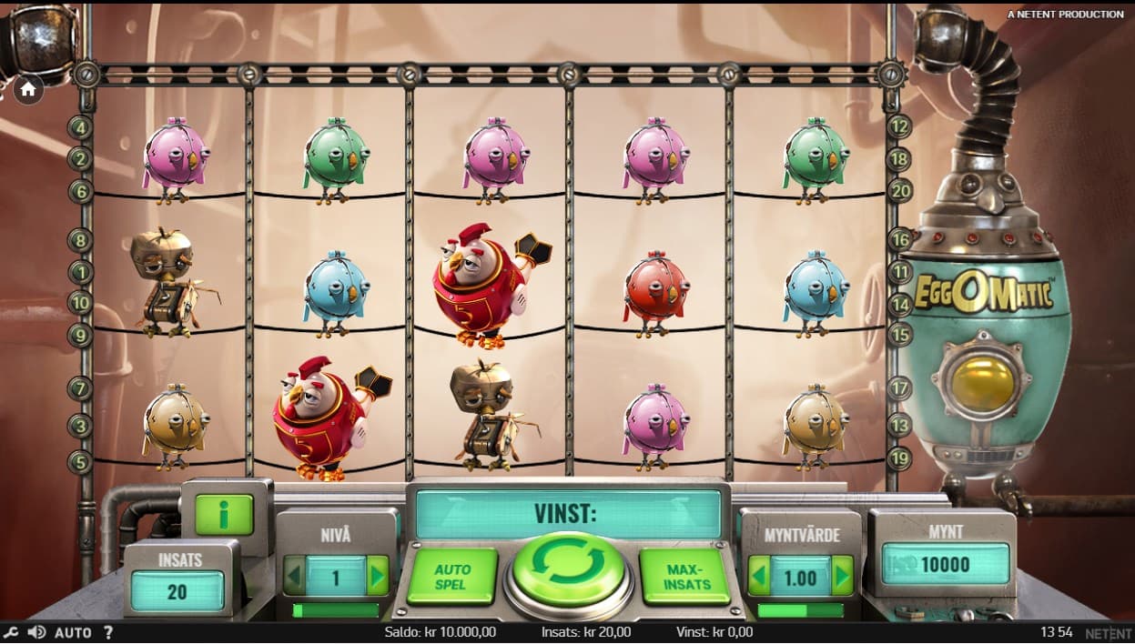Eggomatic slot