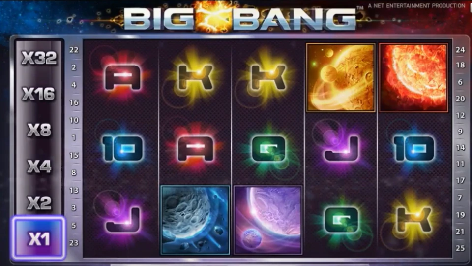 Big Bang slot spelplan