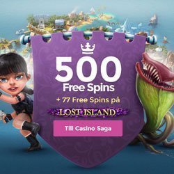 577 gratis spinn hos Casino Saga
