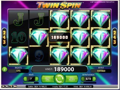 Twin spin slot vinst