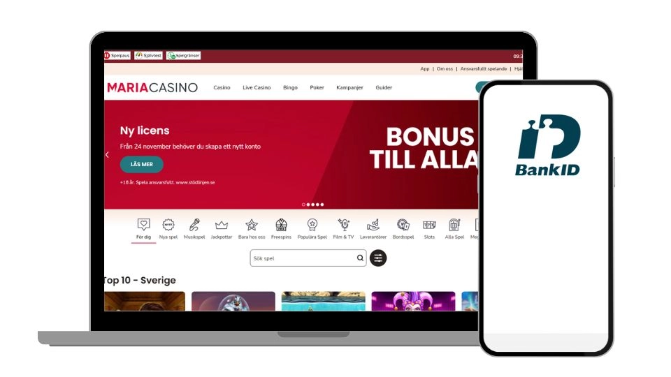 Maria casino logga in BankID