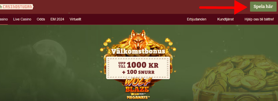 Casinostugan startsida