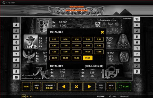 Book of Ra Deluxe slot insatsalternativ