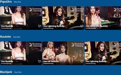 sverigecasino livespel