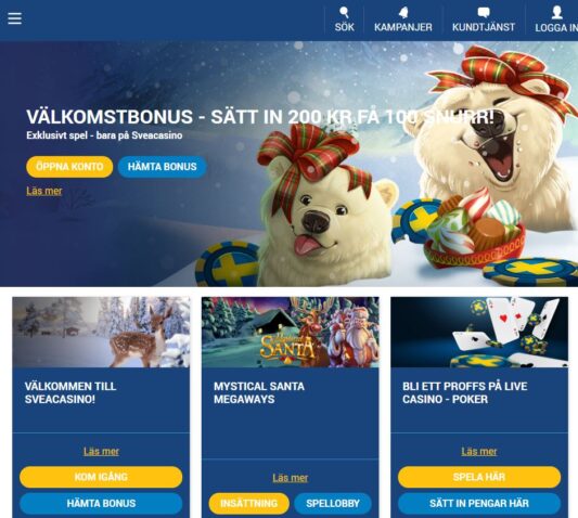 SveaCasino bonus