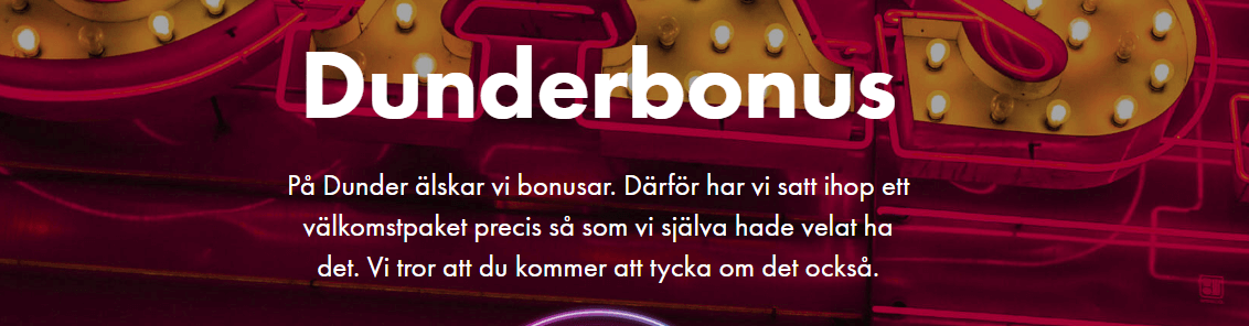 Dunder bonus