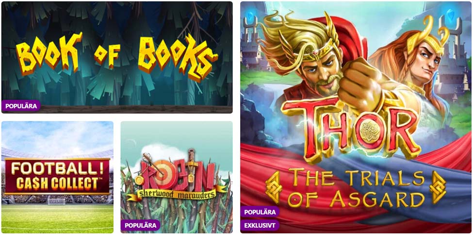 Spelautomater på Slot Magic.