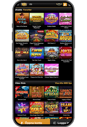 Videoslots Casino på mobilen