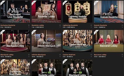 storspelare live casino