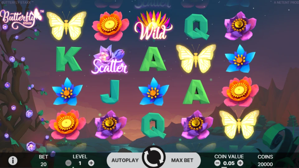 Butterfly Staxx spelplan