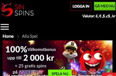 SinSpins Casino