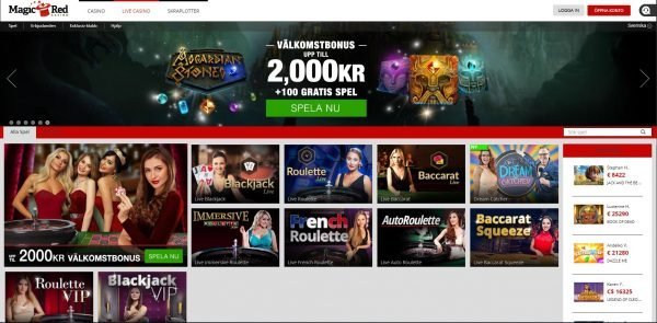 Magic Red live casino