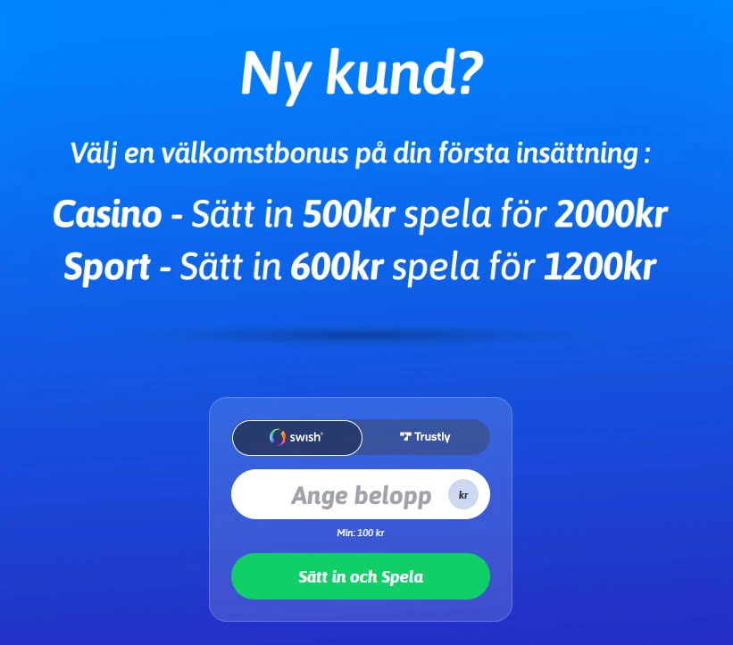 Snabbare casino bonus 