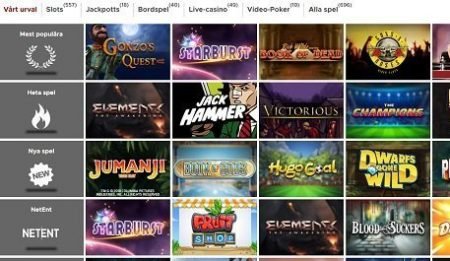 Betclic casino spelautomater