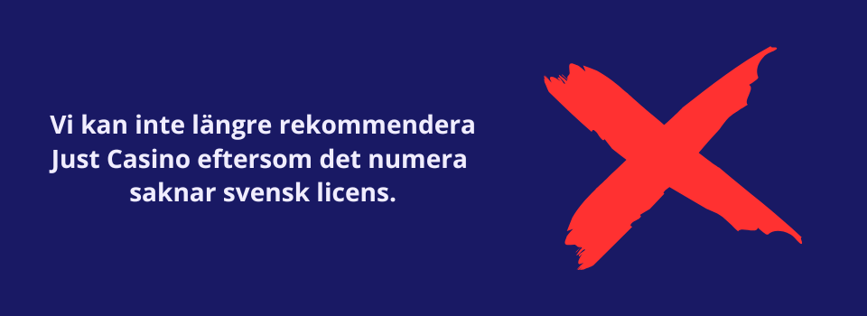 Just Casino rekommenderas ej.
