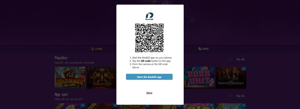 lucky casino inloggning med bankid