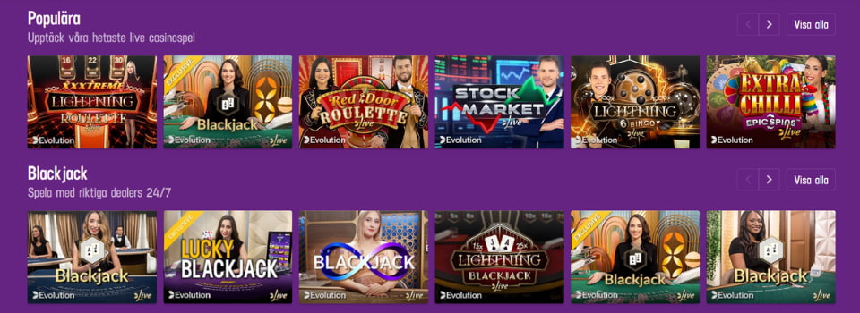 Lucky Casino livespel