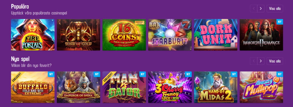 Lucky Casino spelautomater