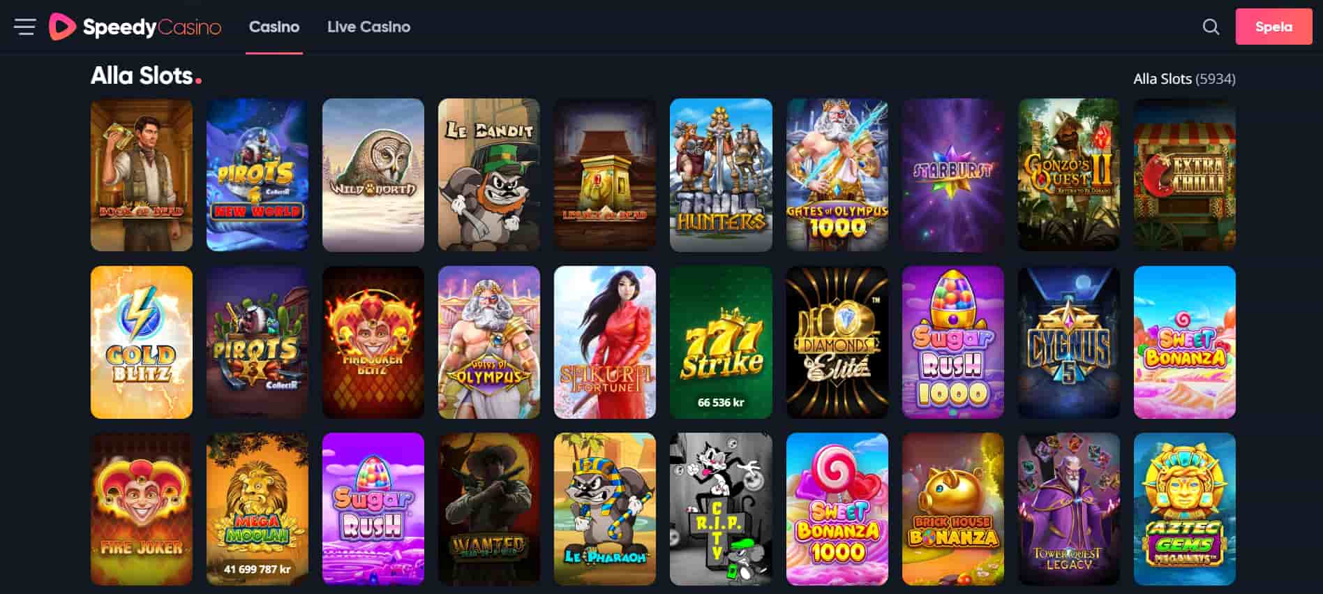Speedy Casino slots