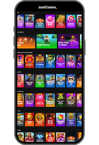 Just Casino på mobilen