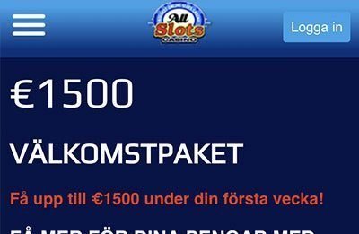 AllSlots Casino bonus
