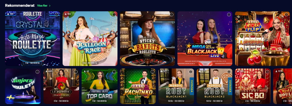 Hajper live casinospel