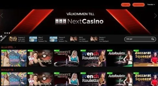 next live casino