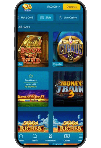 EUCasino på mobilen