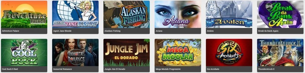 Spelutbud i Euro Palace Casino