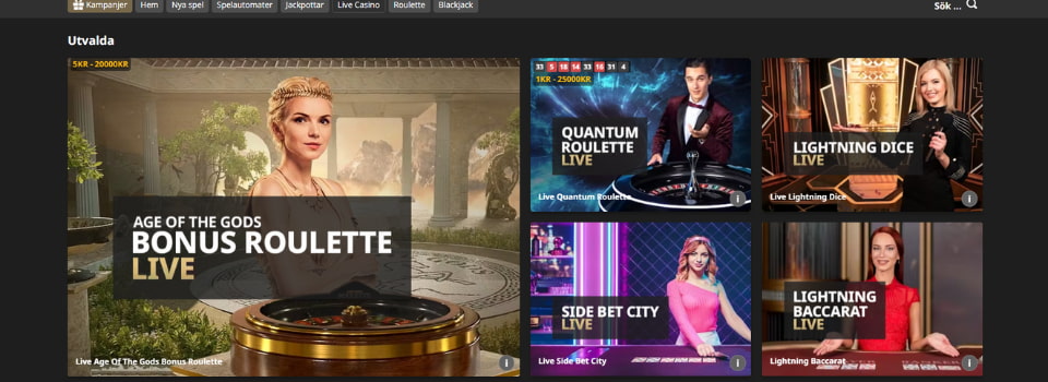 Betfair Casino livespel