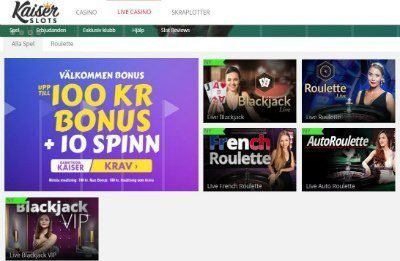 kaiser slots live casino