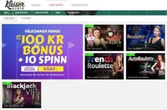 kaiser slots live casino