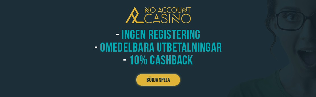 Cashback bonus på No Account Casino