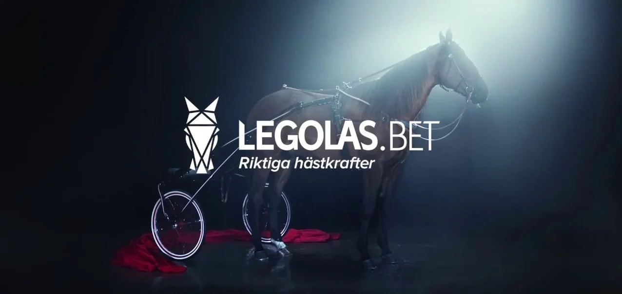 Legolas.bet logotyp och häst. 