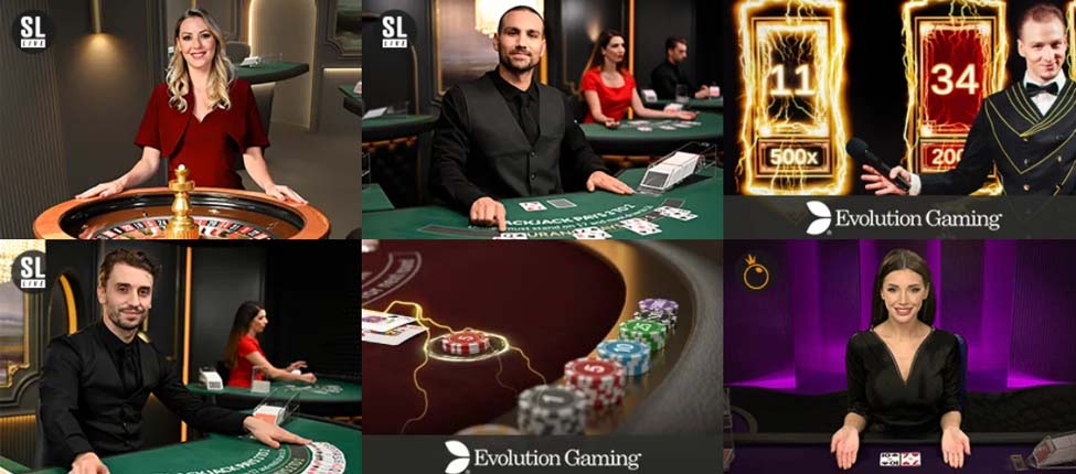 Live Casino på No Bonus Casino.